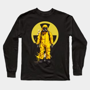 Hazmat Suit Gas Mask Long Sleeve T-Shirt